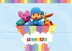 Kit imprimible Pocoyo - Arcoiris celeste - tienda online