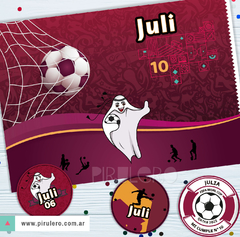 Kit imprimible Futbol mundial Qatar 2022 Argentina - comprar online