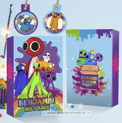 Kit imprimible Rainbow Friends en internet