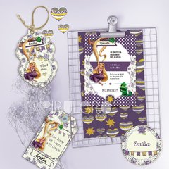 Kit Imprimible Rapunzel Enredados Shabby Chic - comprar online