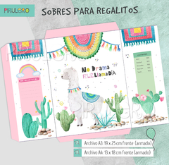 Sobres para regalo mod. Llama Alpaca - comprar online