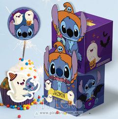 Kit imprimible Stitch Halloween personalizado - comprar online
