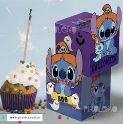 Cajas Cubo imprimibles Stitch Halloween