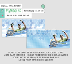 Plantillas Imprimibles Tazas - Dibu Martinez Argentina Campeon - comprar online