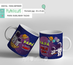 Plantillas Imprimibles Tazas - Día del Padre - Papá Universo - comprar online