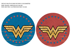 Kit imprimible Mujer Maravilla, Wonder Woman - Pirulero