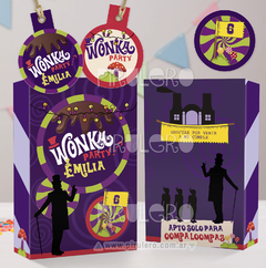 Imagen de Kit Imprimible Willy Wonka Charlie Su Fábrica De Chocolates