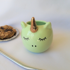 Mates Unicornio Verde pastel + Bombillas (2 unidades) - comprar online