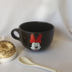 Tazones Minnie/mickey Negro 600 ml. x 2 unidades