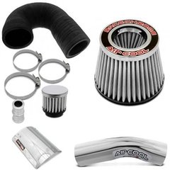 Kit Air Cool Filtro de Ar Esportivo Intake Race Chrome Gol Parati Saveiro G2 G3 G4 Duplo