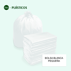 BOLSA BLANCA PEQUEÑA PARA BASURA - PAQ 100 UND - comprar online