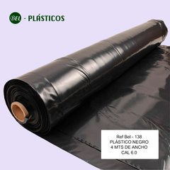 ROLLO PLÁSTICO NEGRO 3 METROS DE ANCHO CALIBRE 4.0 - Ref Bel 137A