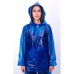 impermeable azul mujer