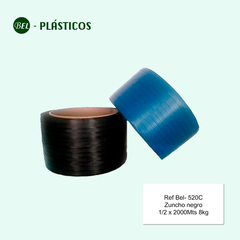 Ref Bel-520C: 1/2x2000 m ZUNCHO NEGRO por ROLLO und - comprar online