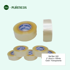 CINTA ADHESIVA TRANSPARENTE 2"  (5 cm)x100MTS Ref-Bel 522 - comprar online