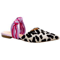 Mule Feminino Animal Print Zebra Maitê - comprar online