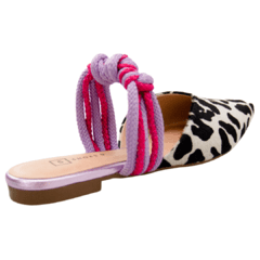 Mule Feminino Animal Print Zebra Maitê - Shoes U