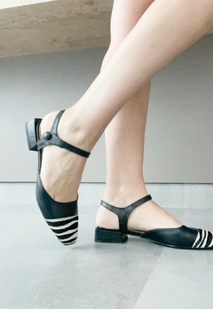 Sapato Feminino Salto Baixo Zebra