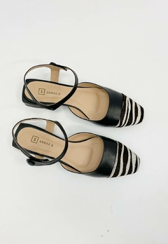 Sapato Feminino Salto Baixo Zebra - Shoes U