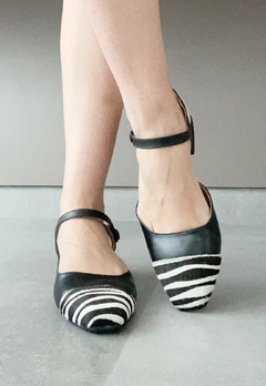 Sapato Feminino Salto Baixo Zebra - loja online