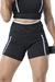 Shorts Fit Valencia Com Galao Estratégico MCF614 PretoC/Branco