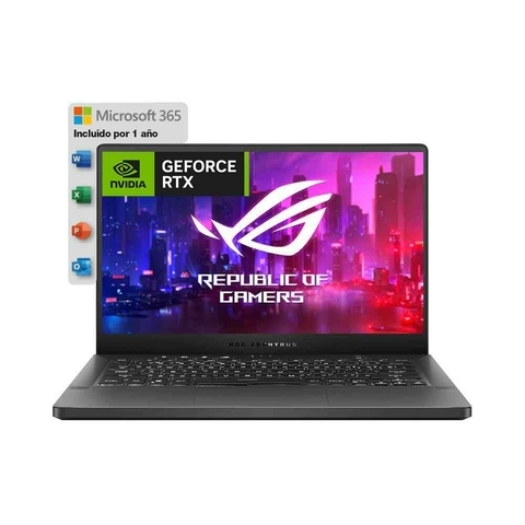 NOTEBOOK ASUS ROG ZEPHYRUS G14 14" RYZEN 7 16GB 512SSD RTX 3050 GREY W11 + OFFICE 365 PERSONAL 1 YEAR