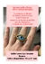 Anillo Grande Lover Eye Bronce con frase "Not lost but gone before" - A pedido tarda 6 semanas en estar listo! Ver en la 3ra foto como medirte - 2da foto carta de color ojos (dejar el elegido en COMENTARIOS de compra)