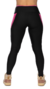 legging cintura alta preta e rosa