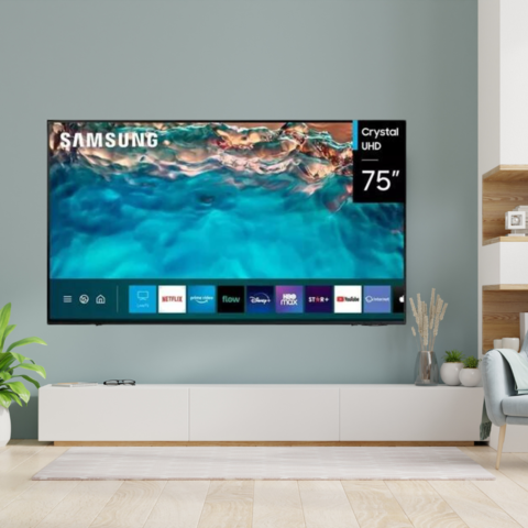 SAMSUNG TELEVISOR LED 75" UN75BU8000GCZB SMART UHD 4K