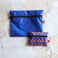 Estuches x 2 - Azul / Geometrico - comprar online