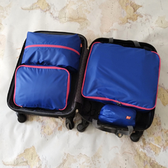 Set para organizar las valijas Azul y Fucsia - 4 piezas - tienda online