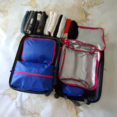 Set para organizar las valijas Azul y Fucsia - 4 piezas - Swi.accesoriosdeviaje