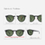 Óculos de Sol Larissa Verde Fosco - loja online