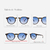 Óculos de Sol Larissa Azul Animal Print - loja online