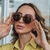Óculos de Sol Quartzo Nude Transparente - comprar online