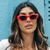 Óculos de Sol Moema Vermelho - comprar online