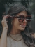 Óculos de Sol Priscila Marrom Transparente na internet