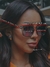 Óculos de Sol Fenty Cinza Transparente na internet