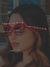Óculos de Sol Tinsel Vermelho na internet