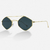 Óculos de Sol Carolla Verde com Dourado na internet