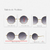 Óculos de Sol Morgana Degradê com Dourado - loja online