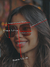 Óculos de Sol Boss Marrom com Rosê na internet