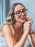 Óculos Armação Jenni Vinho com Preto - comprar online