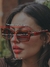 Óculos de Sol Hadassa Laranja Mescla Transparente na internet