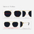 Óculos de Sol Heron Preto c/ Dourado - loja online