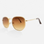 Óculos de Sol Hexagonal Marrom Degradê - loja online