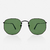Óculos de Sol Hexagonal Verde c/ Preto
