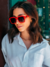 Óculos de Sol Leila Vermelho - comprar online
