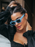 Óculos de Sol Regina Azul Fosco - comprar online