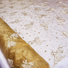 Tecido Organza com Glitter Fadas Dourado